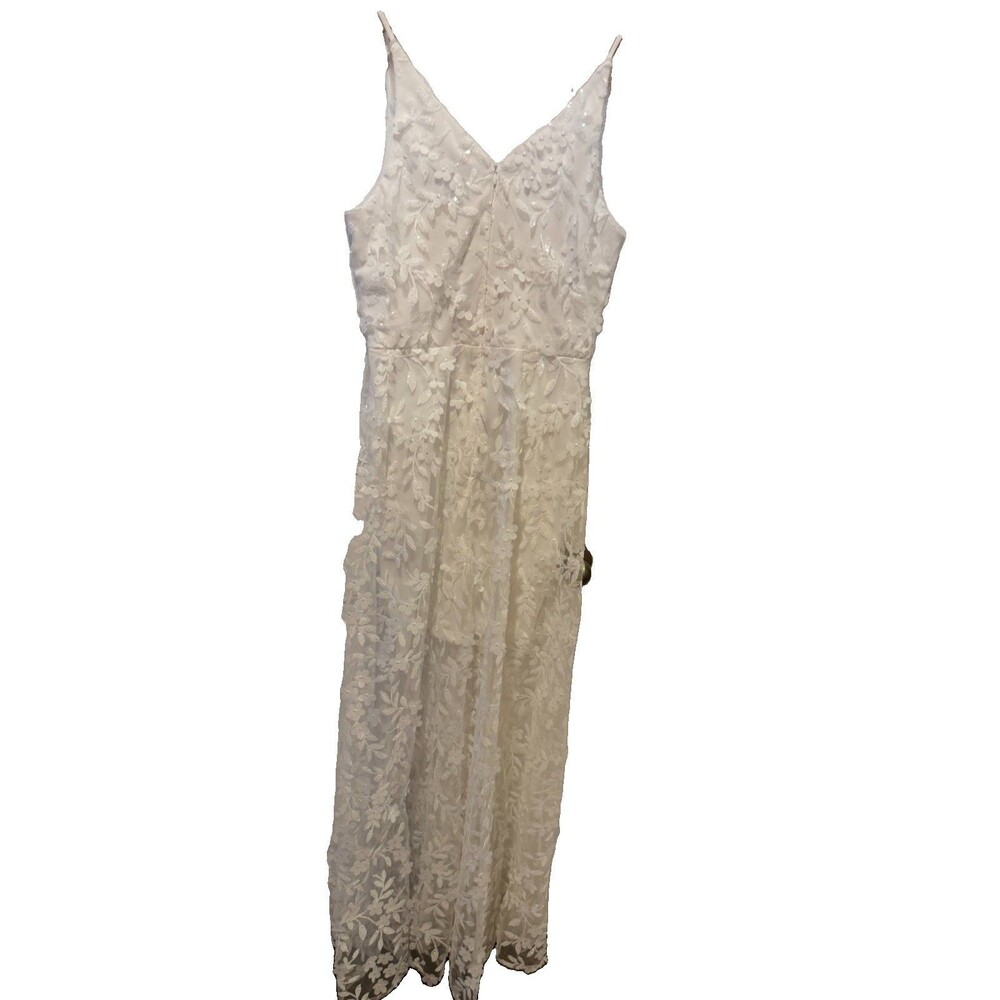 Xscape Evening Dress Long White Dress Size 4